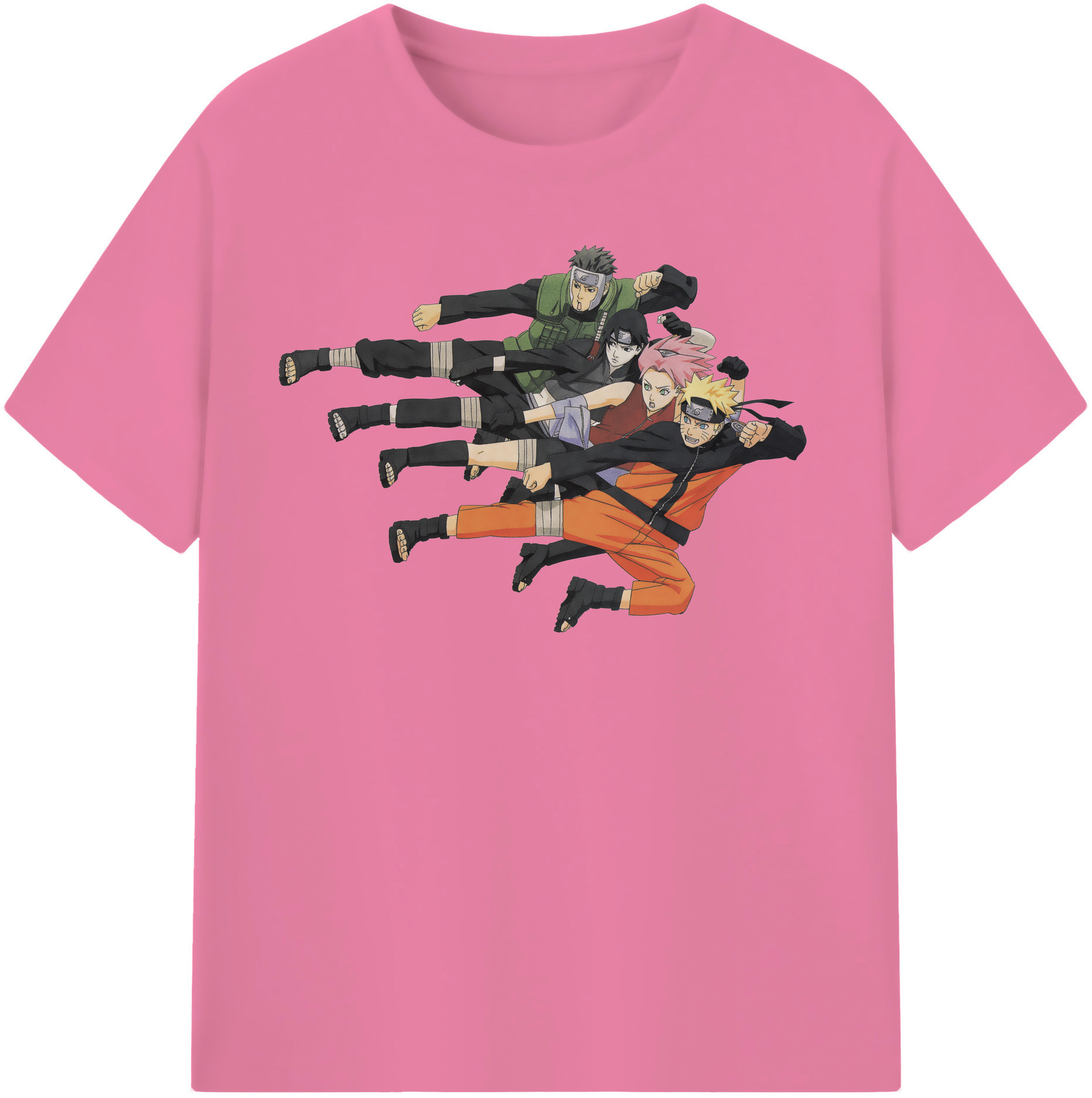 （画像用） NARUTO -ナルト- うずまき ナルト Uzumaki Naruto 綿100％半袖Tシャツ（フロントプリント）